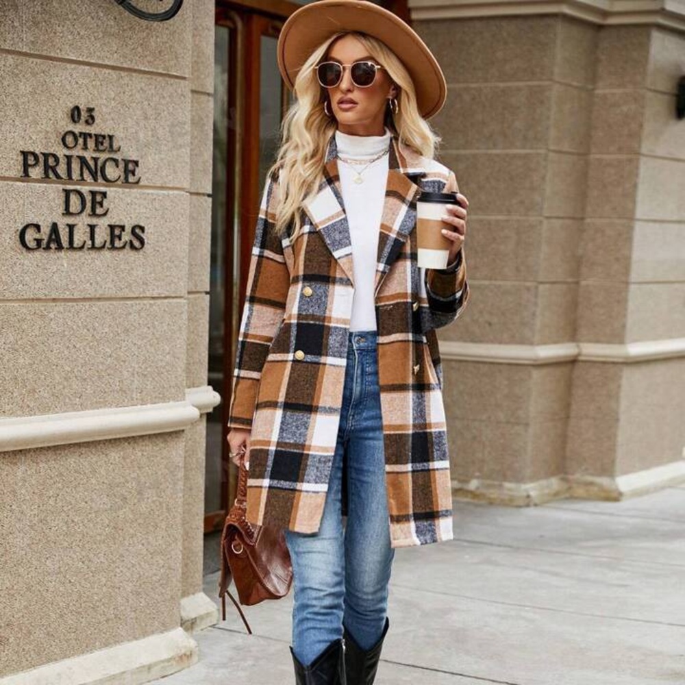 Brand New Never Worn Soft Plaid jacket